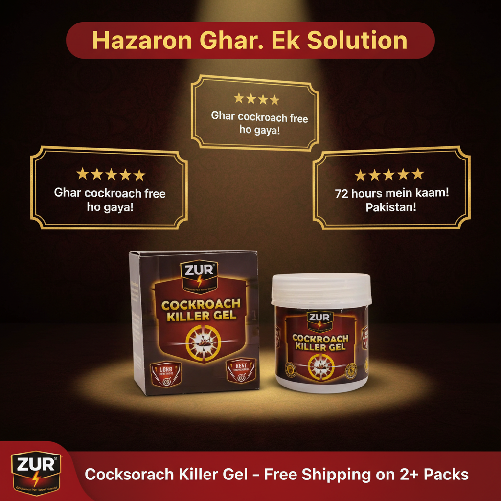 ZUR Cockroach Killer Gel - Social Proof Ad